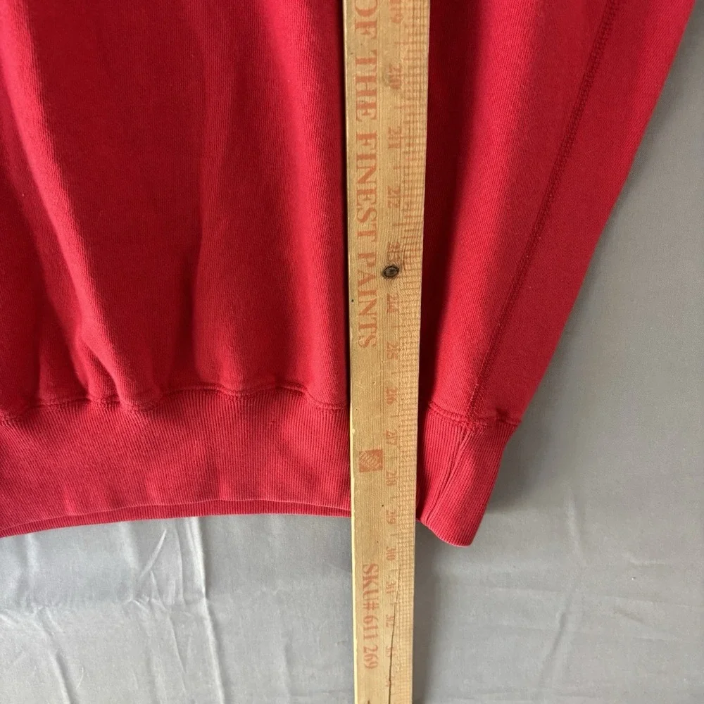 VINTAGE Polo Ralph Lauren Crest Vest Mens Large Red  Knit Cricket Tennis Golf